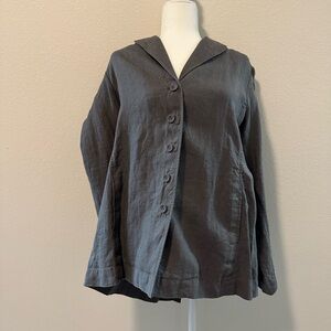 Eileen Fisher Heavy linen cardigan